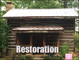 Historic Log Cabin Restoration  Ashland, Virginia